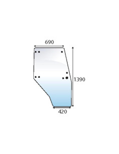 Cristal puerta Dcho. 2