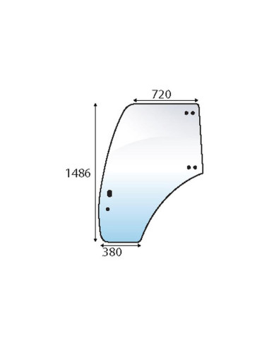 Cristal puerta Izdo.