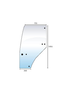 Cristal puerta Izdo. 2