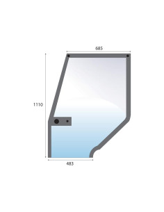 Cristal puerta Izdo. 2