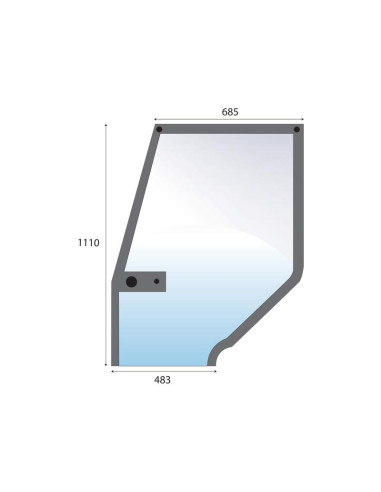 Cristal puerta Izdo.