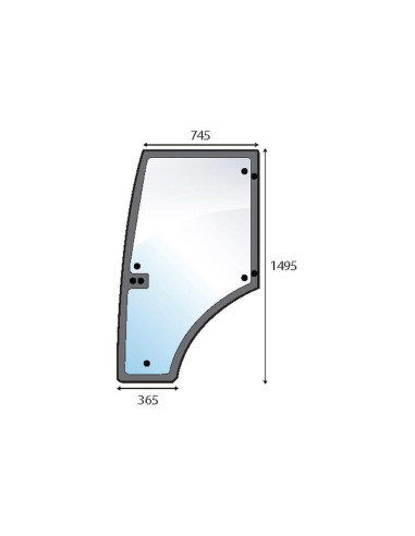 Cristal puerta Izdo.