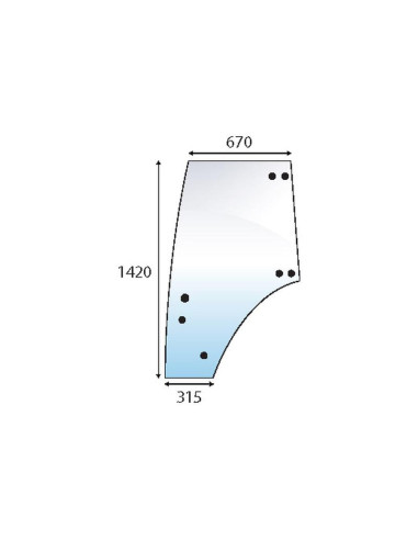 Cristal puerta Izdo.