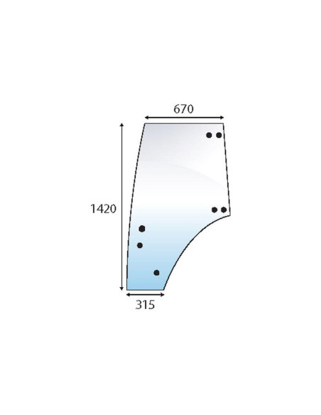Cristal puerta Izdo.