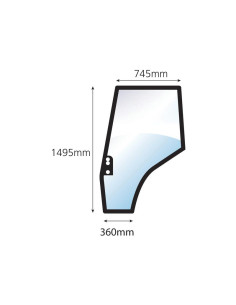 Cristal puerta Izdo. 2