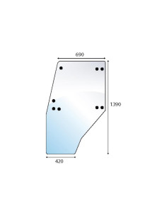 Cristal puerta Izdo. 2