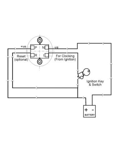 Contador De Horas - LCD Display, 8-32V