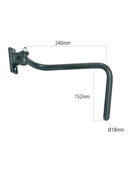 Brazo Espejo, 300mm, Dcho.