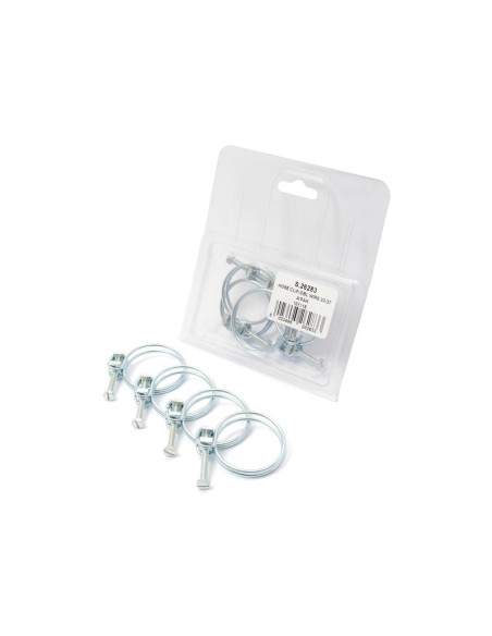 Abrazadera Doble Capa, Ø33-37mm. 4 pzas. Blister.