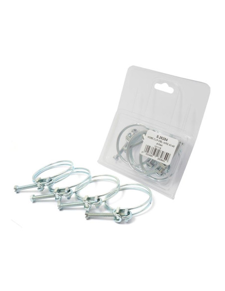 Abrazadera Doble Capa, Ø44-49mm. 4 pzas. Blister.