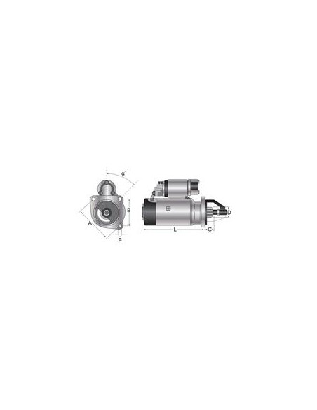 Motor De Arranque - 12V, 2.7Kw (Sparex)
