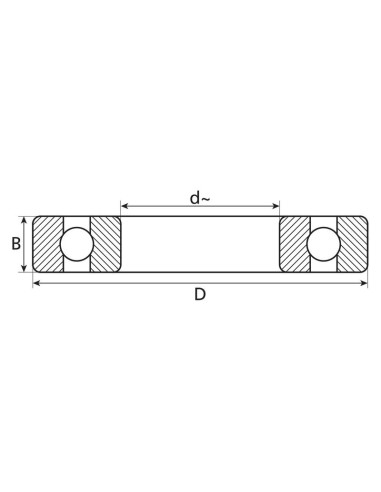 Sparex Rodamiento de Bola (63072RS)