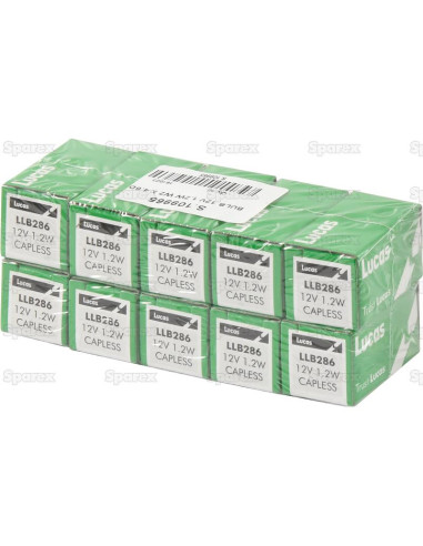 Bombilla (Filamento), 12V, 1.2W, W2x4.6d