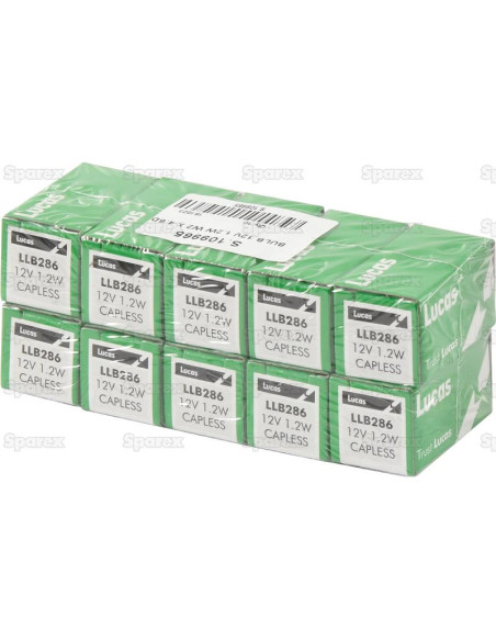 Bombilla (Filamento), 12V, 1.2W, W2x4.6d