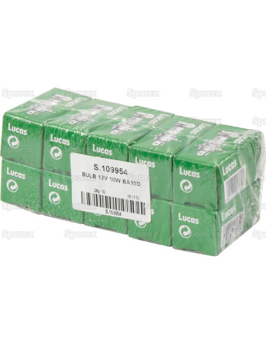 Bombilla (Filamento), 12V, 10W, BA15d