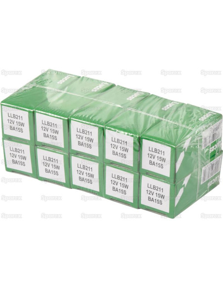 Bombilla (Filamento), 12V, 15W, BA15s