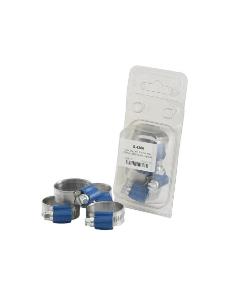 Clip de manguera, Ø mín.19mm, Máx. Ø28mm, 4 pzas. Blister.