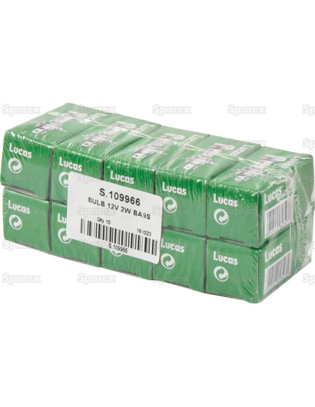 Bombilla (Filamento), 12V, 2W, BA9s