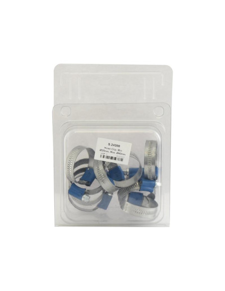 Clip de manguera, Ø mín.25mm, Máx. Ø40mm, 10 pzas. Blister.