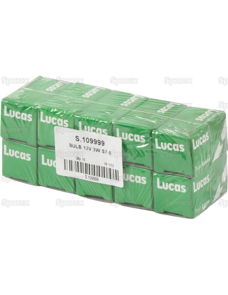 Bombilla (Filamento), 12V, 3W, SV7-8