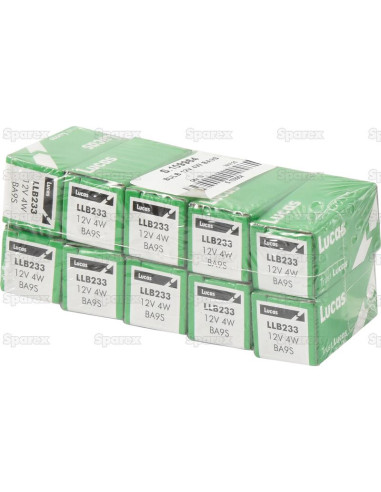 Bombilla (Filamento), 12V, 4W, BA9s