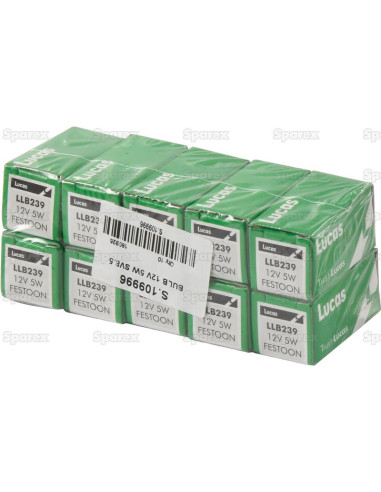 Bombilla (Filamento), 12V, 5W, SV8.5