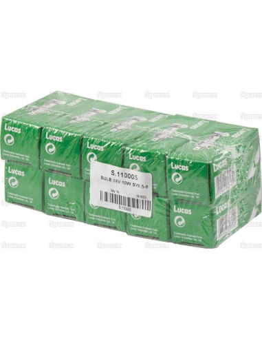 Bombilla (Filamento), 24V, 10W, SV8.5