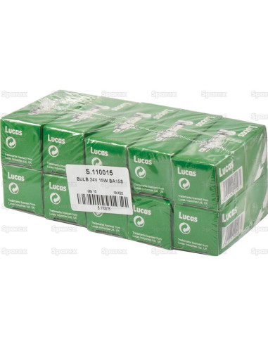 Bombilla (Filamento), 24V, 15W, BA15s