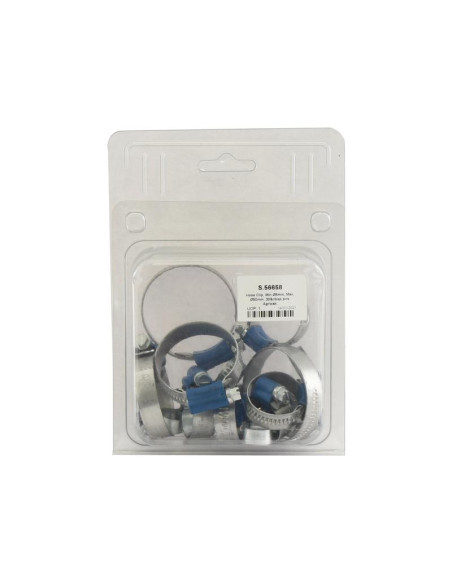 Clip de manguera, Ø mín.6mm, Máx. Ø50mm, 30 pzas. Blister.