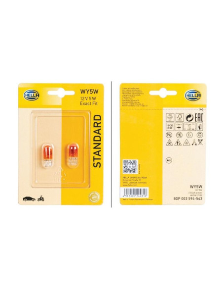 Bombilla (Halógeno), 12V, 5W, W2.1x9.5d