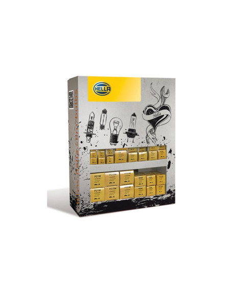 Dispensador de bombillas Hella para talleres (Caja), 12V, 210 pzas.