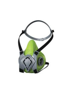 Media máscara reutilizable con conexión de filtro de...