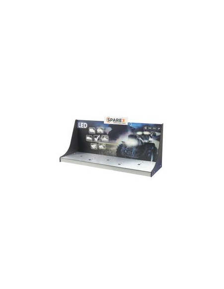 Expositor para luces LED con interruptores y base de aluminio