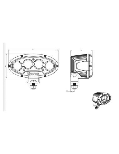 LED Faro de Trabajo (Cree Alta Potencia),...