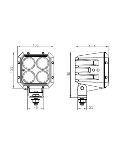 LED Faro de Trabajo (Cree Alta Potencia),...