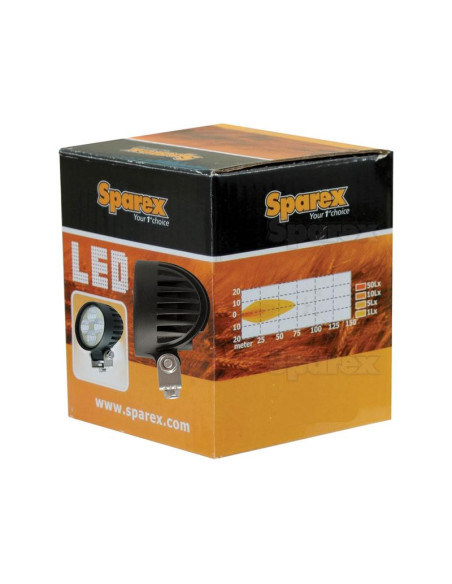 LED Faro de Trabajo, Interference: Class 1, 900 Lúmenes Nominales, 10-30V