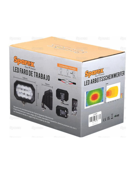 LED Faro de Trabajo, Interference: Class 3, 2800 Lúmenes Nominales, 10-30V