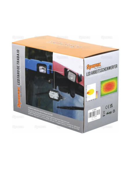 LED Faro de Trabajo, Interference: Class 3, 2800 Lúmenes Nominales, 10-30V