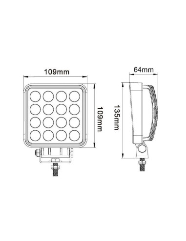 LED Faro de Trabajo, Interference: Class 3,...