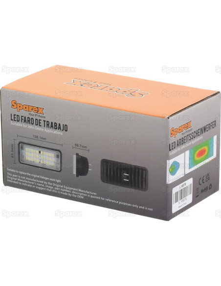LED Faro de Trabajo, Interference: Class 3, 3500 Lúmenes Nominales, 10-30V