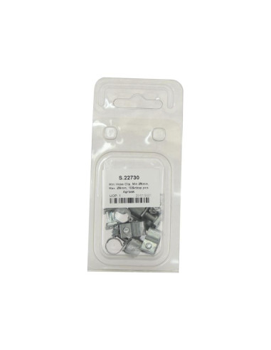 Mini Abrazadera, Ø mín.6mm, Máx. Ø8mm, 10 pzas....