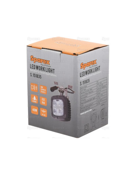 LED Faro de Trabajo, Interference: Class 3, 4000 Lúmenes Nominales, 10-30V