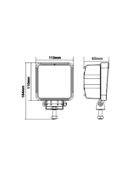 LED Faro de Trabajo, Interference: Class 3, 4000 Lúmenes Nominales, 10-30V