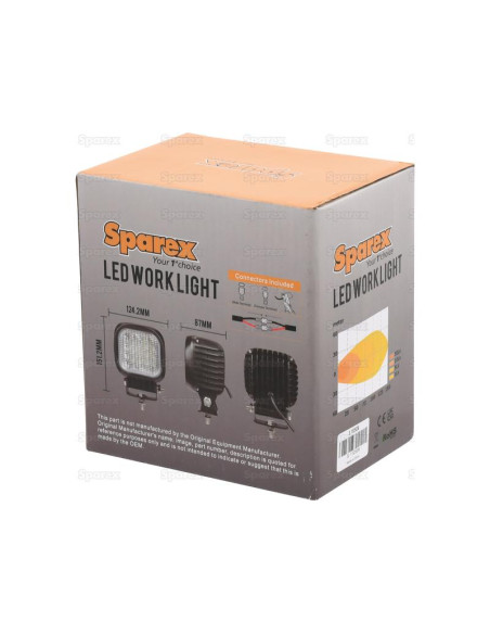 LED Faro de Trabajo, Interference: Class 3, 4800 Lúmenes Nominales, 10-30V