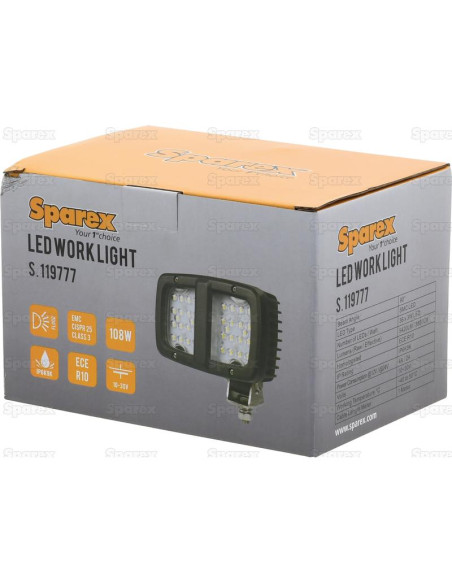 LED Faro de Trabajo, Interference: Class 3, 5420 Lúmenes Nominales, 10-30V