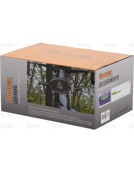 LED Faro de Trabajo, Interference: Class 5, 2400 Lúmenes Nominales, 10-30V (derecha)