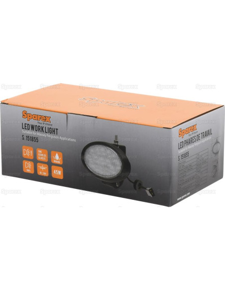 LED Faro de Trabajo, Interference: Class 5, 4500 Lúmenes Nominales, 10-30V