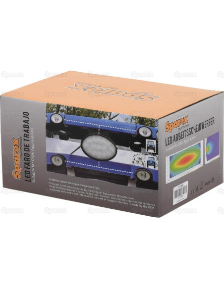 LED Faro de Trabajo, Interference: Class 5, 4500 Lúmenes Nominales, 10-30V