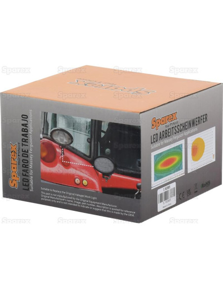 LED Faro de Trabajo, Interference: Class 5, 4500 Lúmenes Nominales, 10-30V