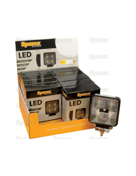 LED Faro de Trabajo, Interference: Not Classified, 1800 Lúmenes Nominales, 10-30V